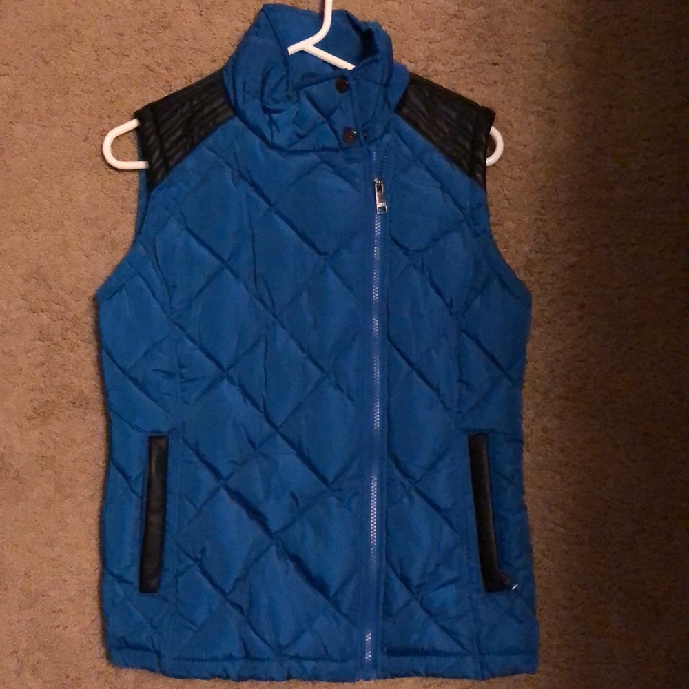 Dark blue vest; Marc New York